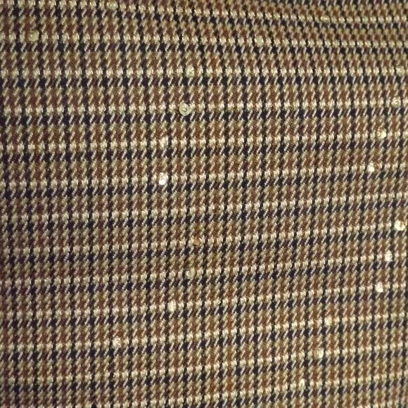 new HOUSE OF HARLOW 2pc Set/Outfit, L, Baggy Pants/Crop Top, Light Sequins,Tweed - Picture 5 of 14